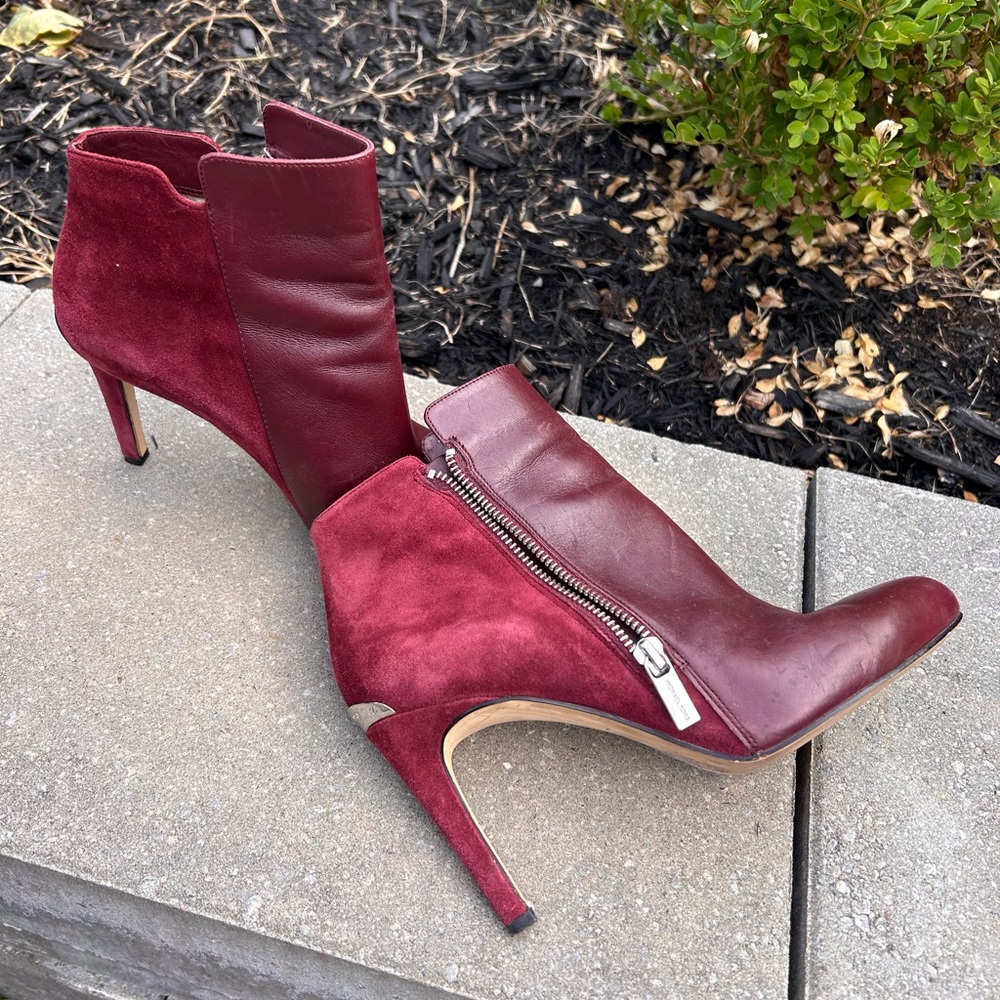 Michael Kors Wine Red Heeled Boots